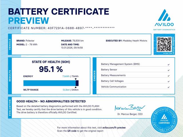 2022 Polestar 2 Single Motor 78kWh Long Range Fastback Auto FWD 5dr