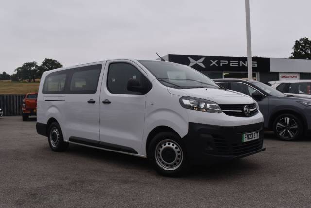 Vauxhall Vivaro Life Electric 50kWh Combi Auto LWB 5dr (9 Seat, 7.4kW Charger) MPV Electric White